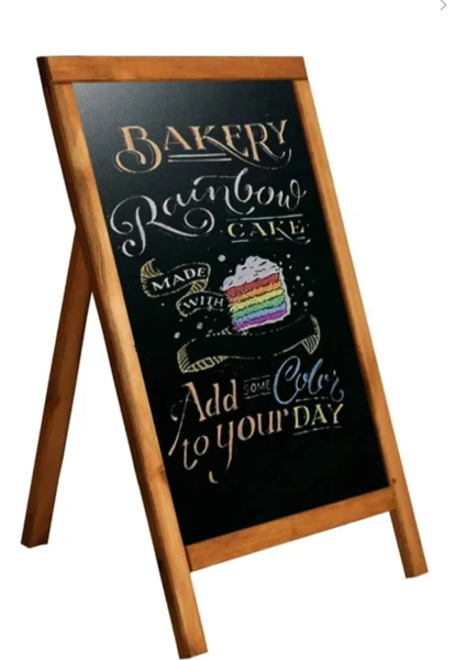 Woodenova Kara Tahta Tek Yüzlü 1